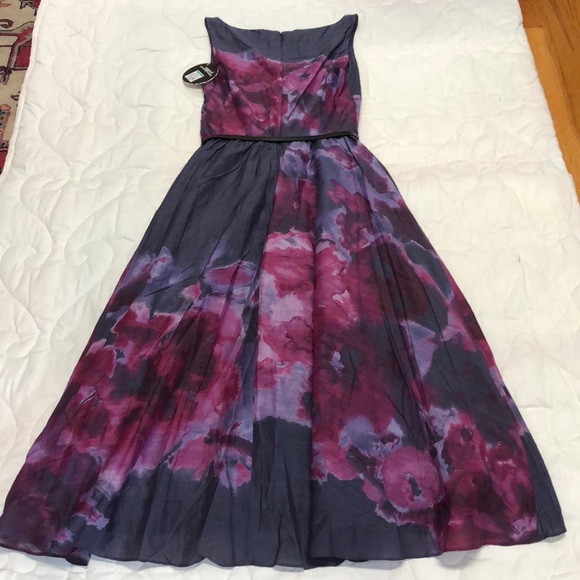 Neiman Marcus Lela Rose Water Color Dress - Picture 6 of 8